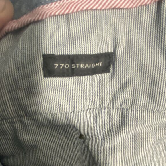 J. Crew 770 Straight Fit Stretch Chino Pants Men's 35x31 Green Casual Preppy - Picture 10 of 16